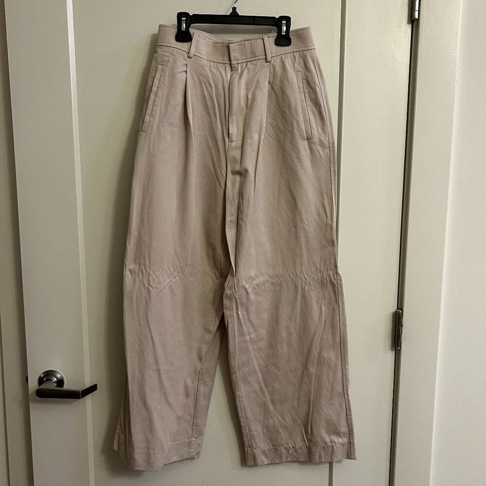 Everlane The Way-High Drape Pant in Sandstone
